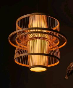 Handmade Bamboo Stick Ceiling Lamp