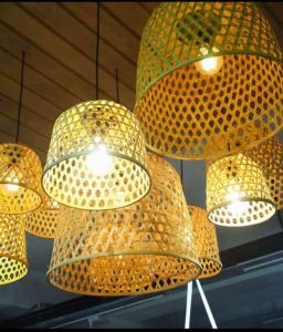 Handmade Natural Bamboo Hanging Lampshade