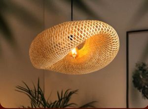 Handmade Woven Bamboo  Hanging Pendant Lamp