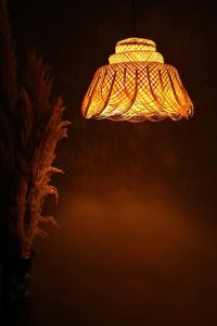 Handwoven Bamboo Flower Lampshade