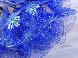 Blue Poppy Net Flower Stick