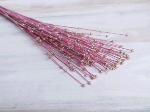 Vibrant Elegance Coco Moti Red Wood Flower Stick