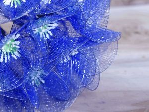 Blue Poppy Net Flower Stick
