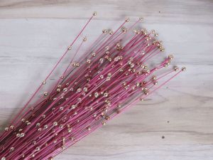 Vibrant Elegance Coco Moti Red Wood Flower Stick