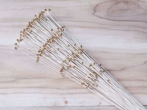Coco Moti Stick White Wood Flower Sticks