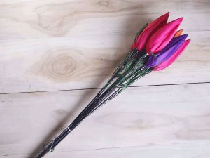 Handmade Silk Lotus Flower Stick