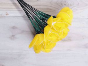 Yellow Poppy Net Flower Bunches