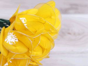 Yellow Poppy Net Flower Bunches