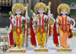 Handmade Marble RAM Darbar Statue
