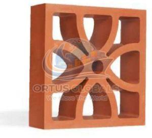 Four Petal Breeze Burnt Clay Block