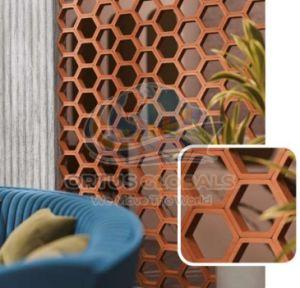 Hexagon Terracotta Window Clay Jali