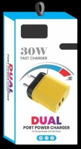30W 5V Dual Port USB Mobile Charger