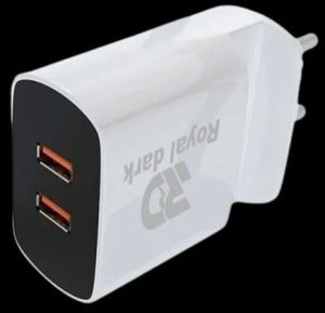 Royal Dark Dual Port Mobile Charger Adapter