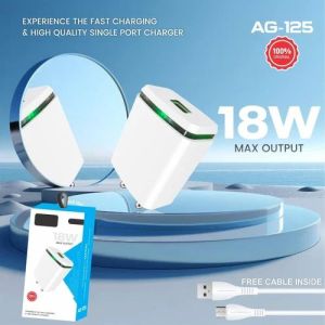 Fast Connect AG-125 Single Port Mobile Charger Adapter