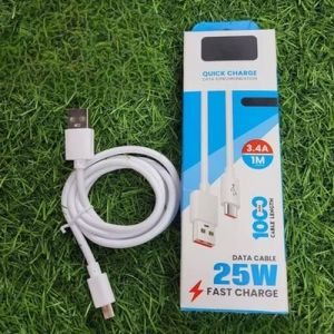 Quick Charge 3.4A 25W Type C Data Cable