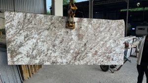 Alaska Gold White Granite Slab