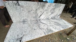 Polished Alaska White Granite Slab
