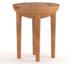 Stowe Round Wooden Side Table