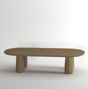 Boulder Wooden Coffee Table