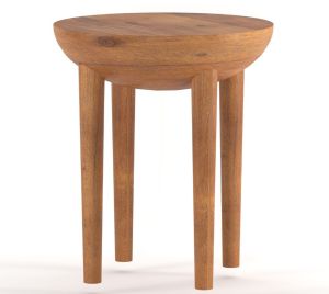 Stowe Round Wooden Side Table