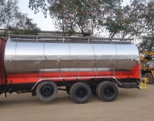 25000 Litre Stainless Steel Road Milk Tanker