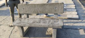 3 Seater Concrete Garden Bench