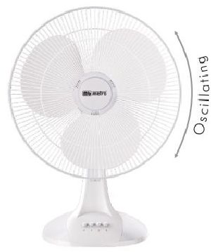 White Table Fan