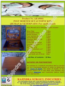 Post Mortem Set for Small Animal