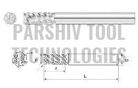 6 Flute Solid Carbide Corner Radius End Mills