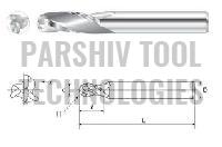 3 Flute Solid Carbide Ball Nose End Mills