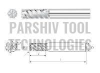 6 Flute Solid Carbide Corner Radius End Mills