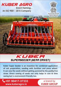 Kuber 8 Ft Gear Driven Oe Quality Super Seeder