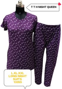 Printed Long Night Suits