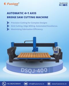 Automatic 4+1 Axis Bridge Saw Cutting Machine