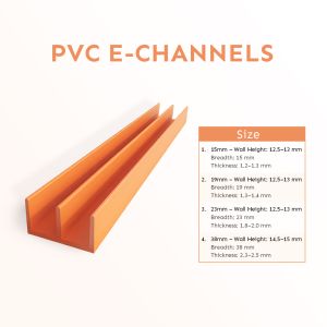 pvc double channel beading