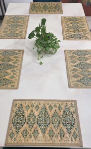 Bamboo Dining Table Mats 12x18inch