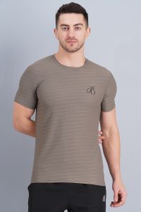 Men Gray Lycra T Shirt