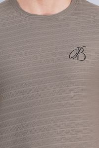 Men Gray Lycra T Shirt