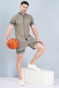 Mens Khaki Co-Ord Set