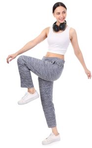 Women Jacquard Track Pants