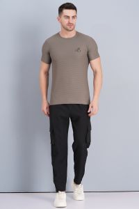 Men Gray Lycra T Shirt