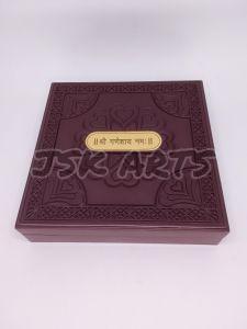 Lord Ganesh Gold Plated Photo Frame Box