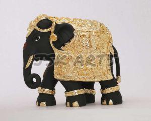 Black Elephant Decorative Idols