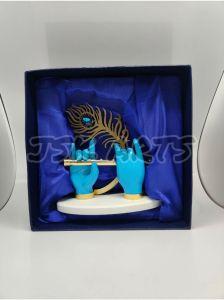 Blue Krishna Divine Hand Idol