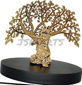 Golden Krishna Decorative Idols