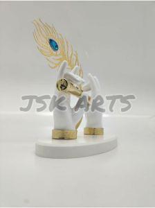 White Krishna Divine Hand Idol