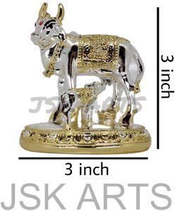 Vastu Kamdhenu Cow with Calf Idol