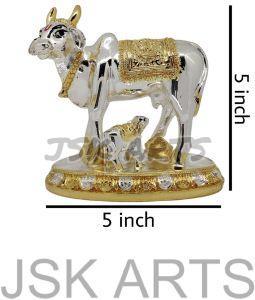 Vastu Kamdhenu Cow with Calf Idol