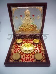 Laxmi Gold Plated Photo Frame Box