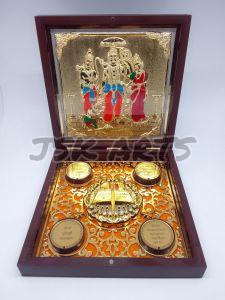 RAM Darbar Gold Plated Photo Frame Box